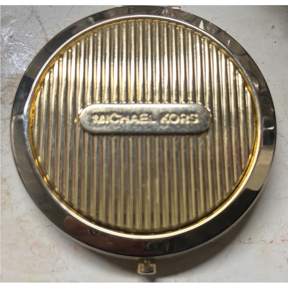 Michael Kors compact gold mirror